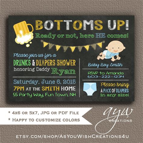 diaper shower for dad|diaper party invitations for dad.